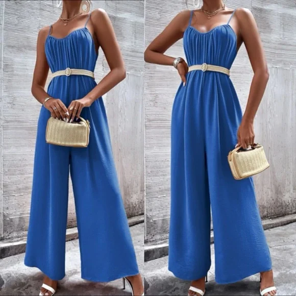 Boho wide leg cami jumpsuit - Picture 11 of 15